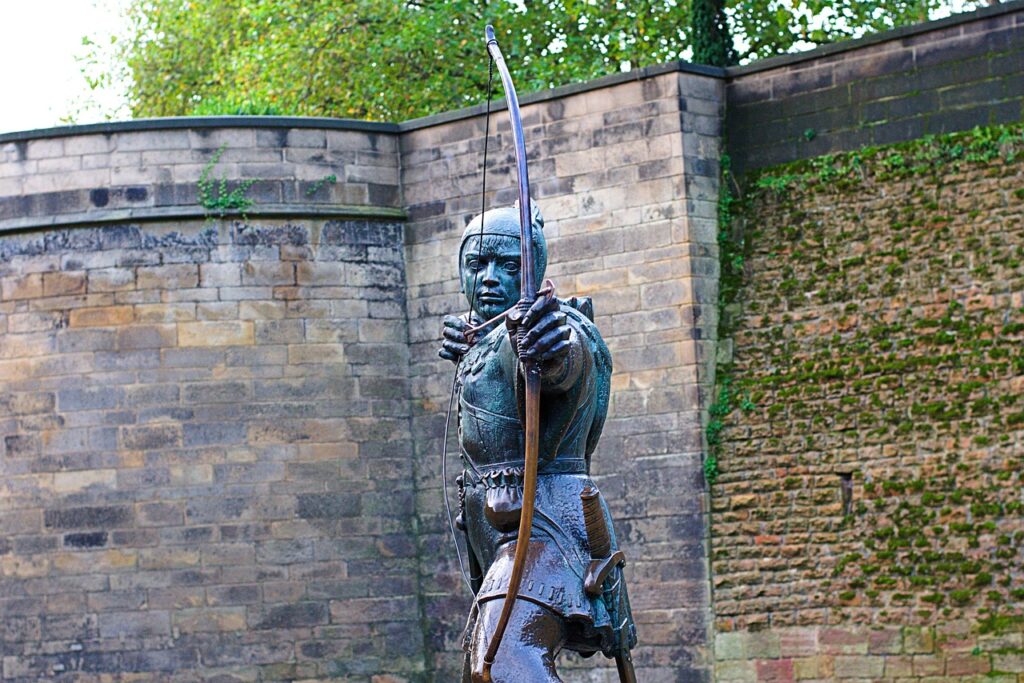 robin hood, nottingham, sherwood, bronze, statue, old, shooting, archer, famous, historic, medieval, england, robin, hood, character, bow, robin hood, robin hood, robin hood, robin hood, robin hood, nottingham, nottingham